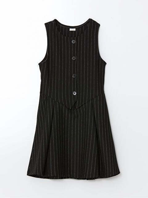 LCW Kids Bisiklet Yaka Kız Çocuk Elbise - W4JE50Z4-LEG