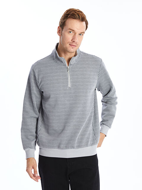 LCW ECO Dik Yaka Erkek Sweatshirt - W4JF84Z8-CSW