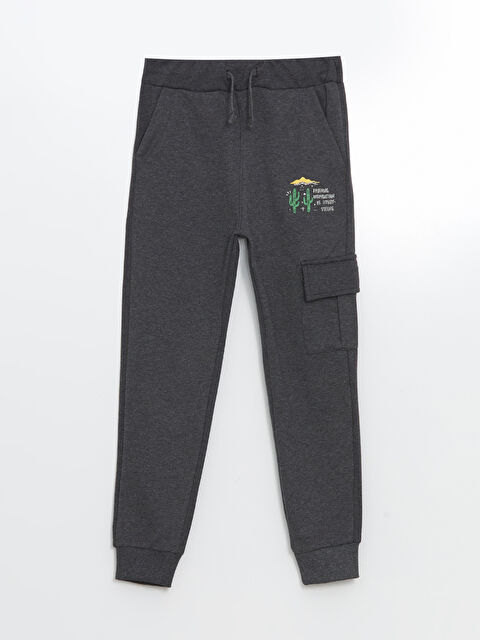 LCW ECO Beli Lastikli Erkek Çocuk Jogger Eşofman Altı - W4JG03Z4-D3B