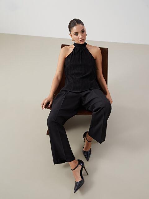 LCW Vision Halter Yaka Dokulu Kadın Bluz - W4JG58Z8-CVL