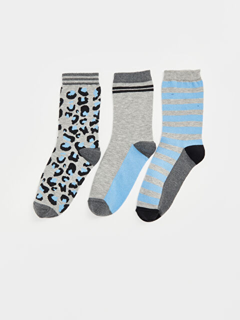LCW ECO Desenli Kadın Soket Çorap 3'lü - W4JH10Z8-998