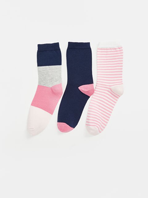 LCW ECO Desenli Kadın Soket Çorap 3'lü - W4JH14Z8-K00