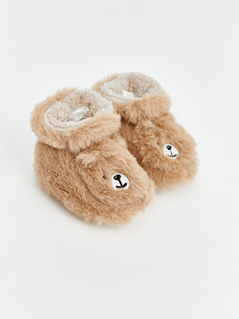 LCW STEPS Ayıcık Nakışlı Pelüş Erkek Bebek yürüme Öncesi Ev Botu - W4JH23Z1-CWP