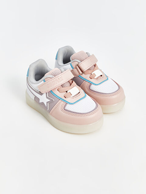 Conpax Cırt Cırtlı Baskılı Kız Bebek Spor Ayakkabı - W4JH91Z1-E6T