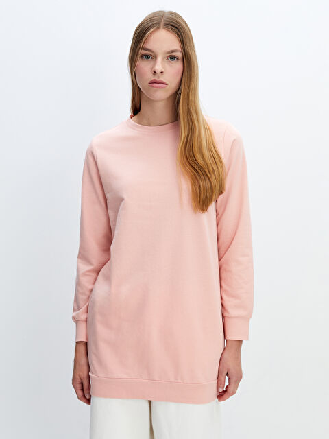 LC WAIKIKI Bisiklet Yaka Kadın Sweatshirt Tunik - W4JL10Z8-FUT