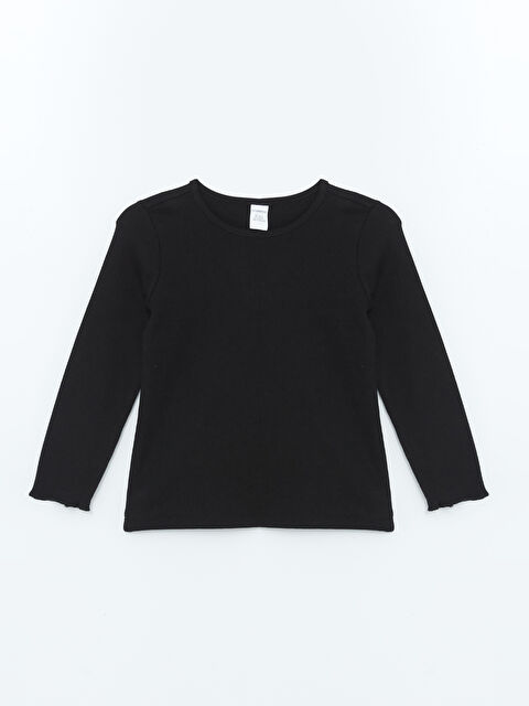 LCW Kids Bisiklet Yaka Basic Kız Çocuk Tişört - W4JL83Z1-CVL