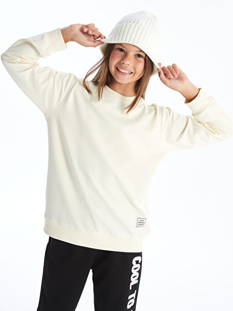 Myhanne Bisiklet Yaka Kız Çocuk Sweatshirt - W4JO39Z4-FDU