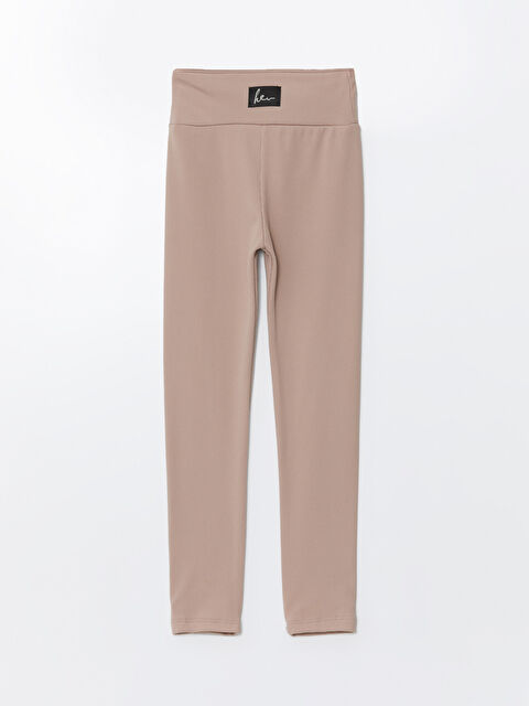 LCW Kids Beli Lastikli Kız Çocuk Uzun Tayt - W4JQ82Z4-FWM