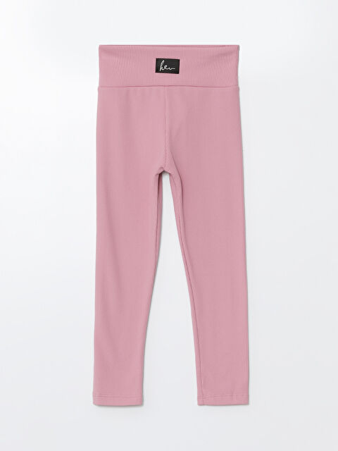 LCW Kids Beli Lastikli Kız Çocuk Uzun Tayt - W4JQ82Z4-GHT