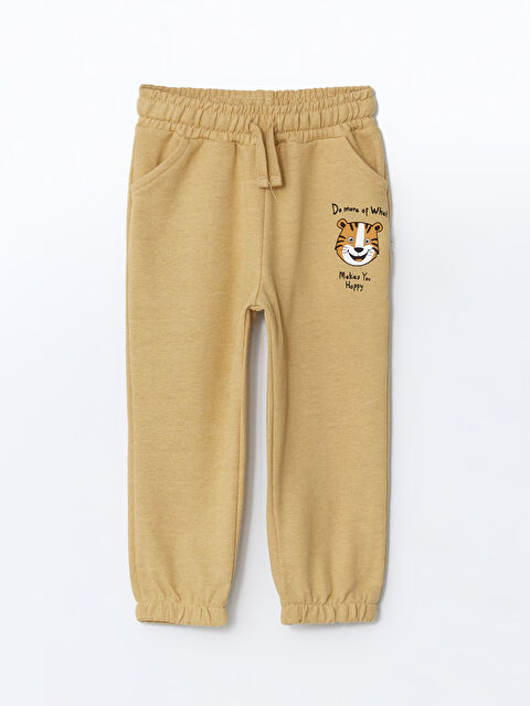 LCW ECO Beli Lastikli Baskılı Erkek Çocuk Jogger Eşofman Altı - W4JR28Z1-GLS