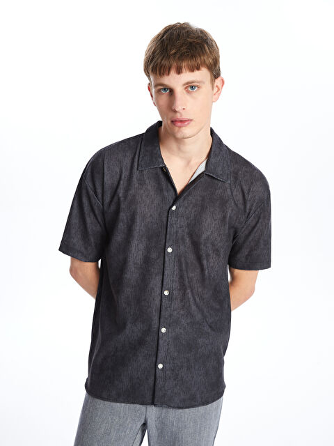 XSIDE Regular Fit Kısa Kollu Erkek Gömlek - W4JS56Z8-CRP