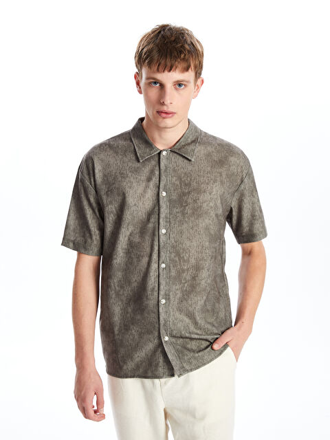 XSIDE Regular Fit Kısa Kollu Erkek Gömlek - W4JS56Z8-CTA