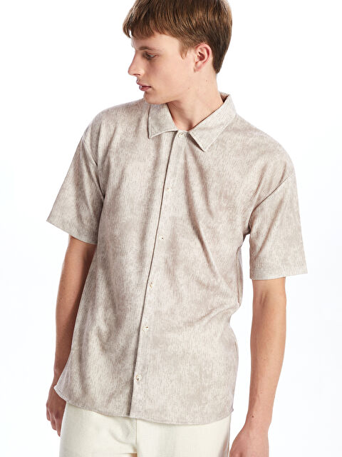 XSIDE Regular Fit Kısa Kollu Erkek Gömlek - W4JS56Z8-LQB