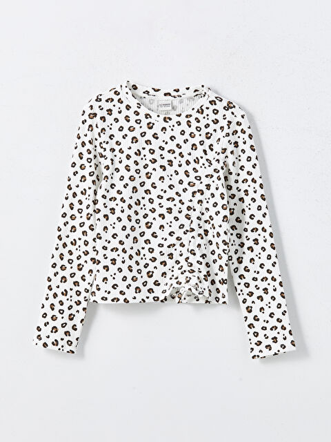 LCW Kids Bisiklet Yaka Kız Çocuk Tişört - W4JT02Z4-LRA