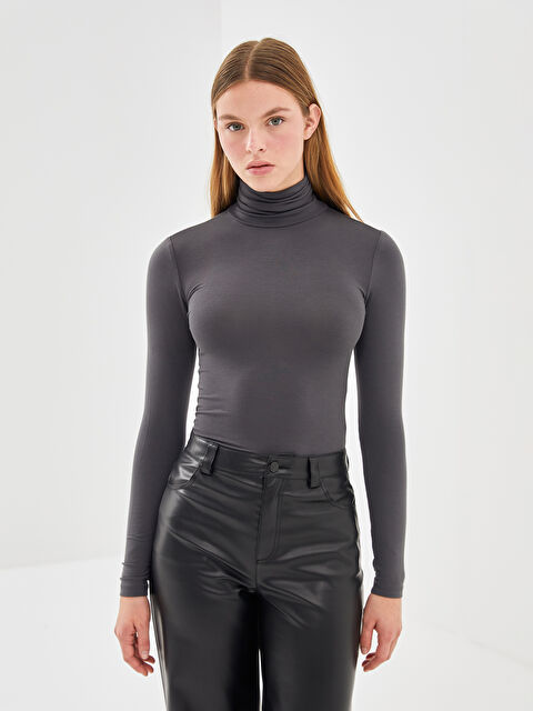 LCW Vision Balıkçı Yaka Kadın Body - W4JT94Z8-HEF