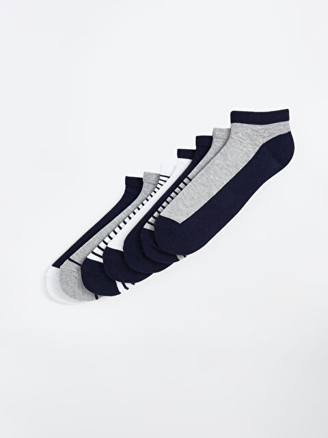 LCW ACCESSORIES Çizgili Erkek Patik Çorap 7'li - W4JU53Z8-K00