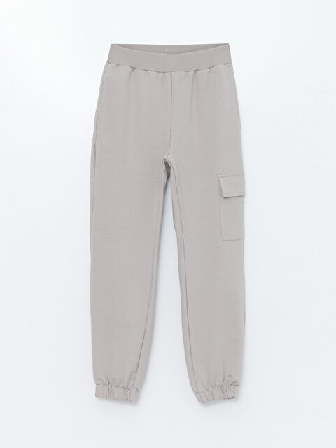 LCW ECO Beli Lastikli Kız Çocuk Jogger Eşofman Altı - W4JU78Z4-FNM