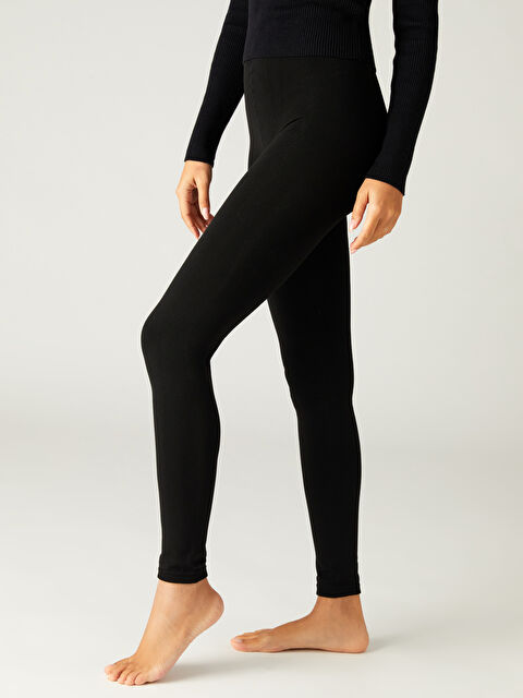 LCW DREAM Kadın Beli Lastikli Düz İçlik Tayt - W4JV14Z8-J0F