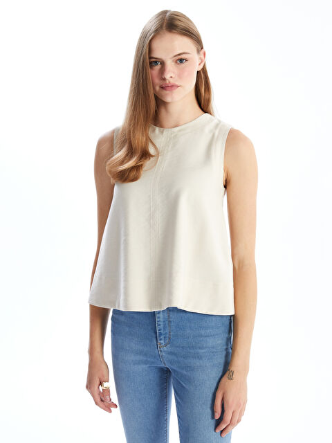 LCW Vision Bisiklet Yaka Kadın Bluz - W4JV26Z8-VJ8