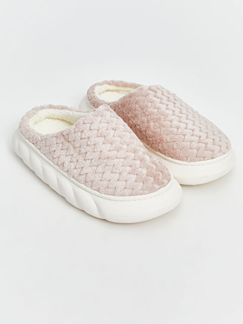 LCW STEPS Kadın Desenli Pelüş Ev Terliği - W4JY15Z8-DRH