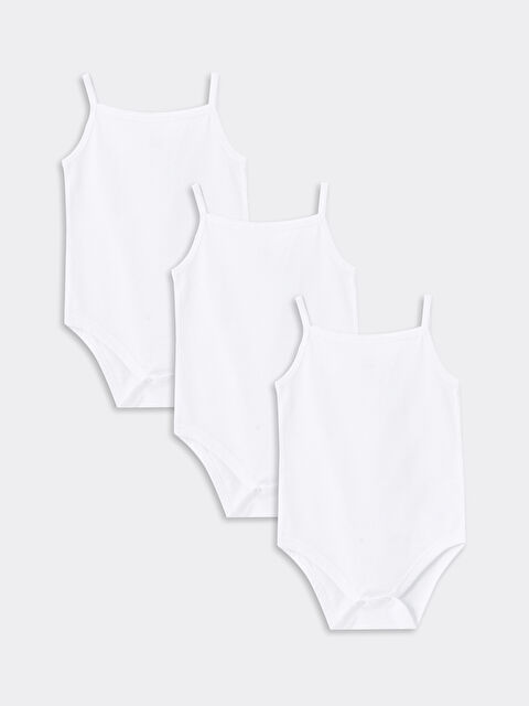 LCW baby Body bébé à col carré avec boutons-pression - Lot de 3 pièces - W4JY39Z1-R9J
