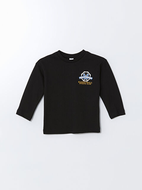 LCW ECO Bisiklet Yaka Baskılı Erkek Çocuk Tişört - W4JY80Z1-CVL