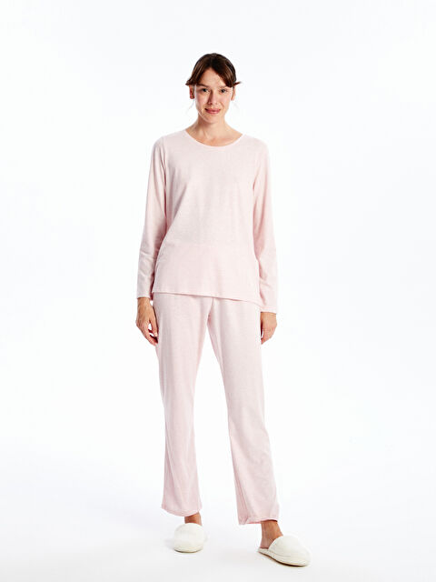 LC WAIKIKI Bisiklet Yaka Kadın Pijama Takımı - W4K057Z8-DMF