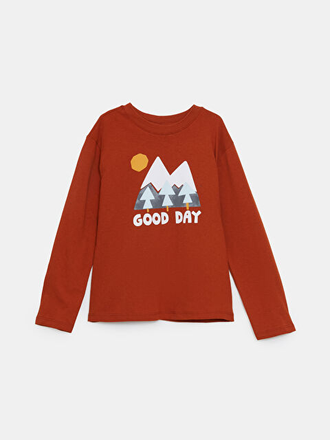 LCW ECO Bisiklet Yaka Erkek Çocuk Tişört - W4K182Z4-GXW