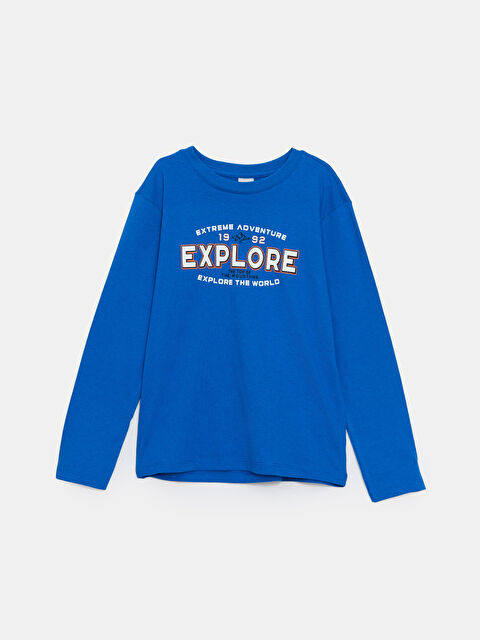 LCW ECO Bisiklet Yaka Erkek Çocuk Tişört - W4K193Z4-HFU