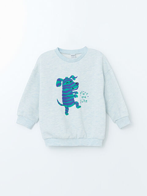 LCW ONCE Bisiklet Uzun Kollu Baskılı Erkek Bebek Sweatshirt - W4K248Z1-354