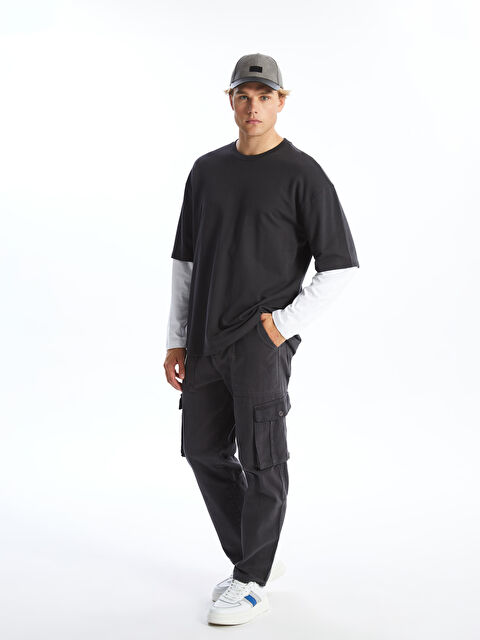 XSIDE Standart Kalıp Gabardin Erkek Kargo Pantolon - W4K251Z8-SDV