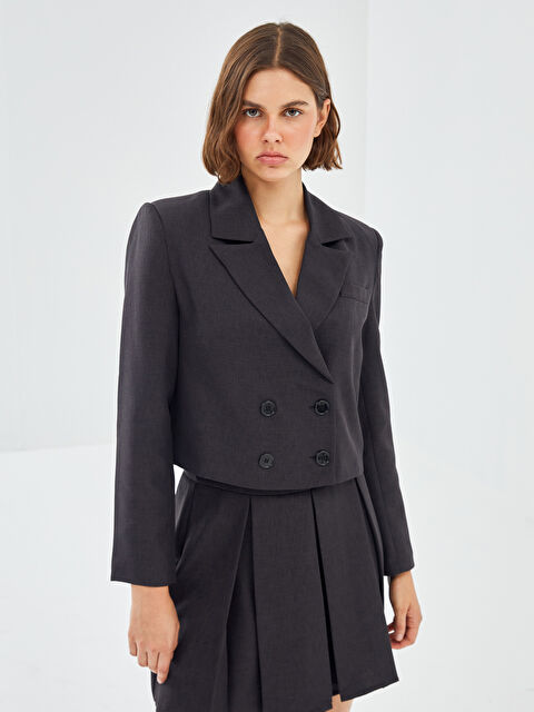 LCW Modest Kadın Blazer Ceket - W4K256Z8-CVL