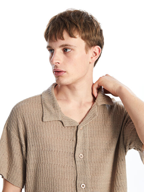 XSIDE Regular Fit Kısa Kollu Erkek Gömlek - W4K263Z8-FT0