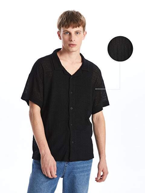 XSIDE Regular Fit Kısa Kollu Erkek Gömlek - W4K263Z8-RQL