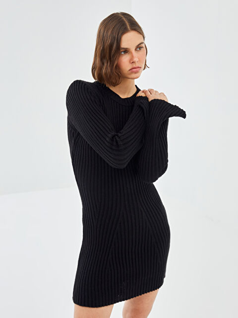 BLAİS Bisiklet Yaka Kadın Triko Elbise - W4K361Z8-CVL