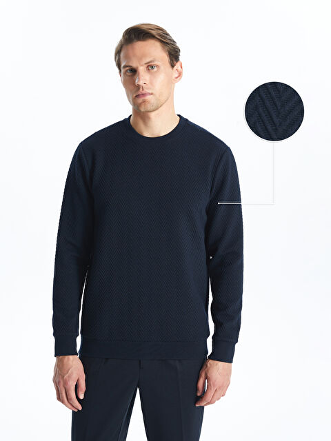 SOUTHBLUE Bisiklet Yaka Uzun Kollu Erkek Sweatshirt - W4K406Z8-RFH