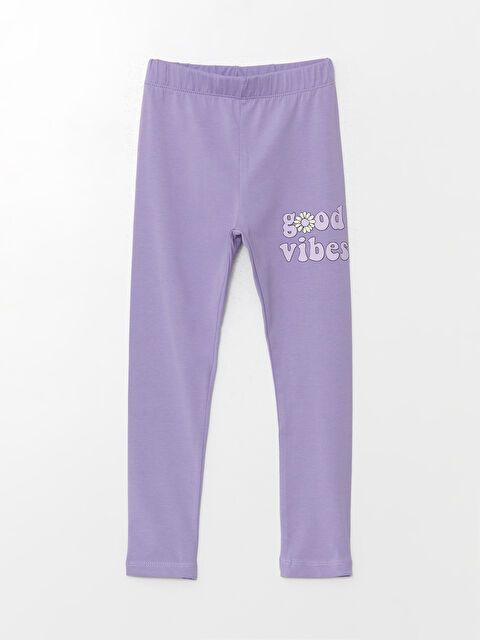 Calimera Kids Beli Lastikli Baskılı Kız Çocuk Uzun Tayt - W4K426Z4-GNG