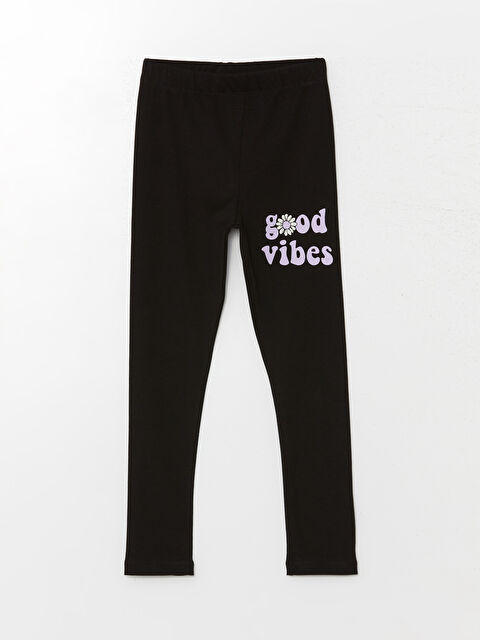 Calimera Kids Beli Lastikli Baskılı Kız Çocuk Uzun Tayt - W4K426Z4-HEG