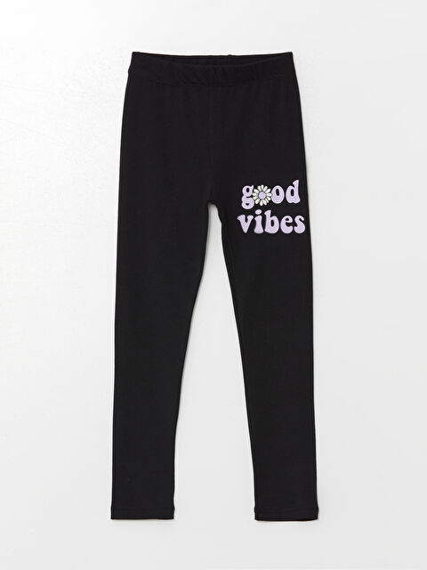 Calimera Kids Beli Lastikli Baskılı Kız Çocuk Uzun Tayt - W4K426Z4-HSF