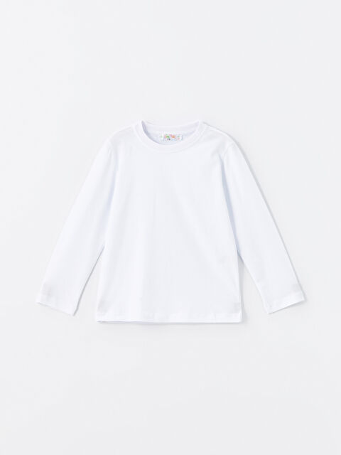 Calimera Kids Bisiklet Yaka Uzun Kollu Kız Çocuk Tişört - W4K432Z4-J5E