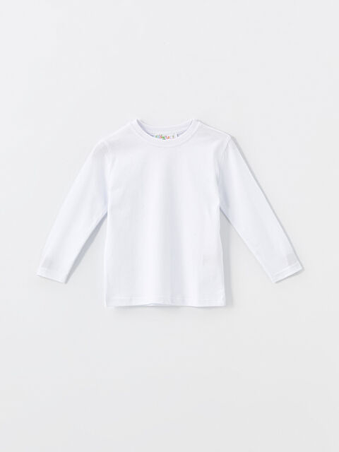 Calimera Kids Bisiklet Yaka Uzun Kollu Erkek Bebek Tişört - W4K478Z1-J5E