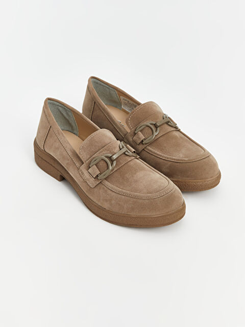 KOOR Süet Görünümlü Kadın Loafer Ayakkabı - W4K615Z8-DFV