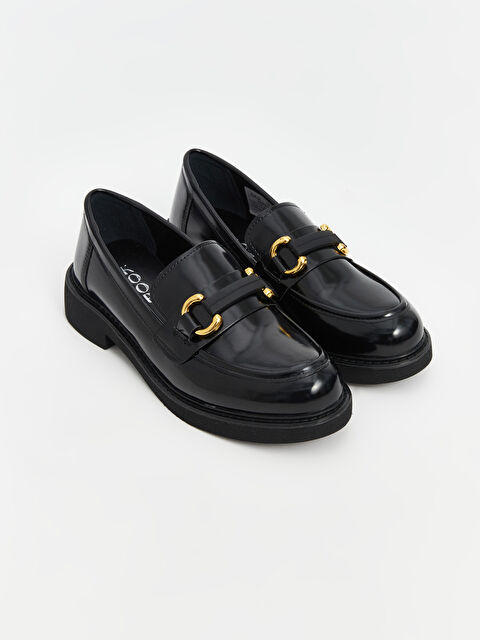 KOOR Deri Görünümlü Kadın Loafer Ayakkabı - W4K616Z8-HUC