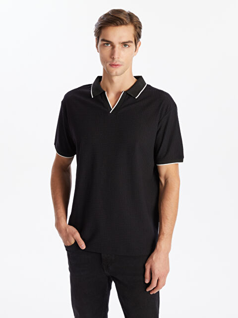 LCW Vision Polo Yaka Kısa Kollu Erkek Tişört - W4K701Z8-CVL