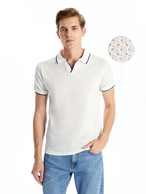 LCW Vision Polo Yaka Kısa Kollu Erkek Tişört - W4K701Z8-R9J