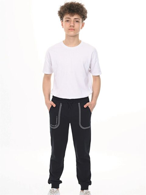 NICKEL Beli Lastikli Kalın Erkek Bebek Jogger Eşofman Altı - W4K708Z1-HLA