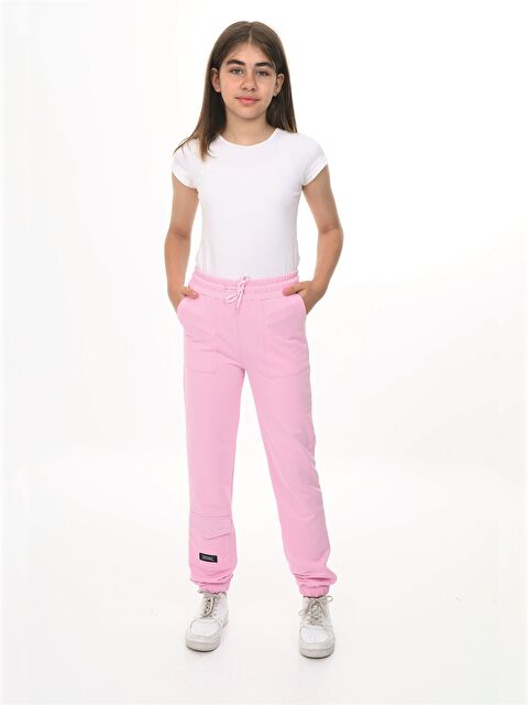 NICKEL Beli Lastikli Kalın Kız Çocuk Jogger Eşofman Alt - W4K714Z1-FSX