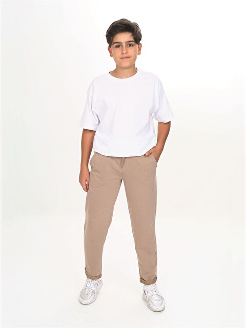 NICKEL Beli Lastikli Kalın Erkek Bebek Jogger Eşofman Altı - W4K716Z1-CV5