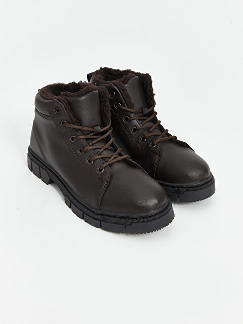 LCW STEPS Bağcıklı Deri Görünümlü Erkek Bot - W4K760Z8-RKQ