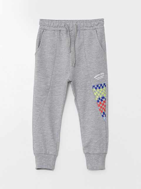 Mışıl Kids Beli Lastikli Kalın Baskılı Erkek Bebek Jogger Eşofman Alt - W4K775Z1-DEK